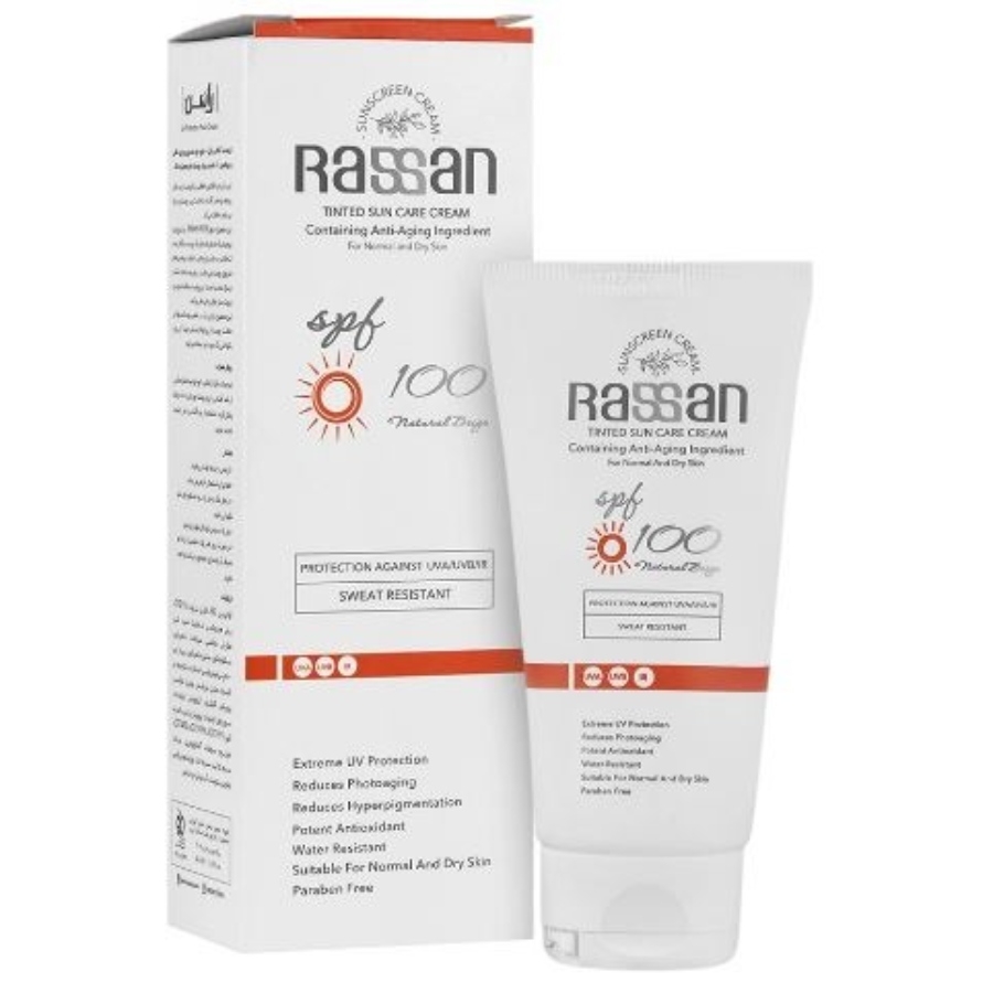 کرم ضد آفتاب رنگی SPF100