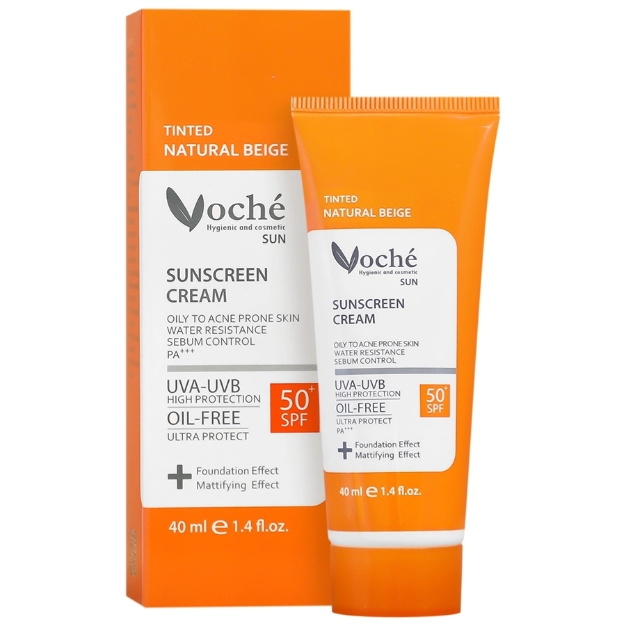 کرم ضد آفتاب رنگی وچه پوست چرب spf50