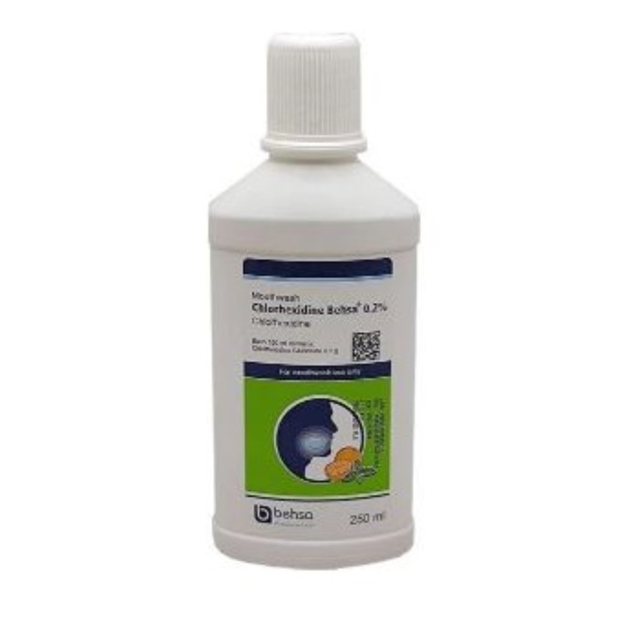 دهانشویه کلرهگزیدین 0.2 درصد بهسا 