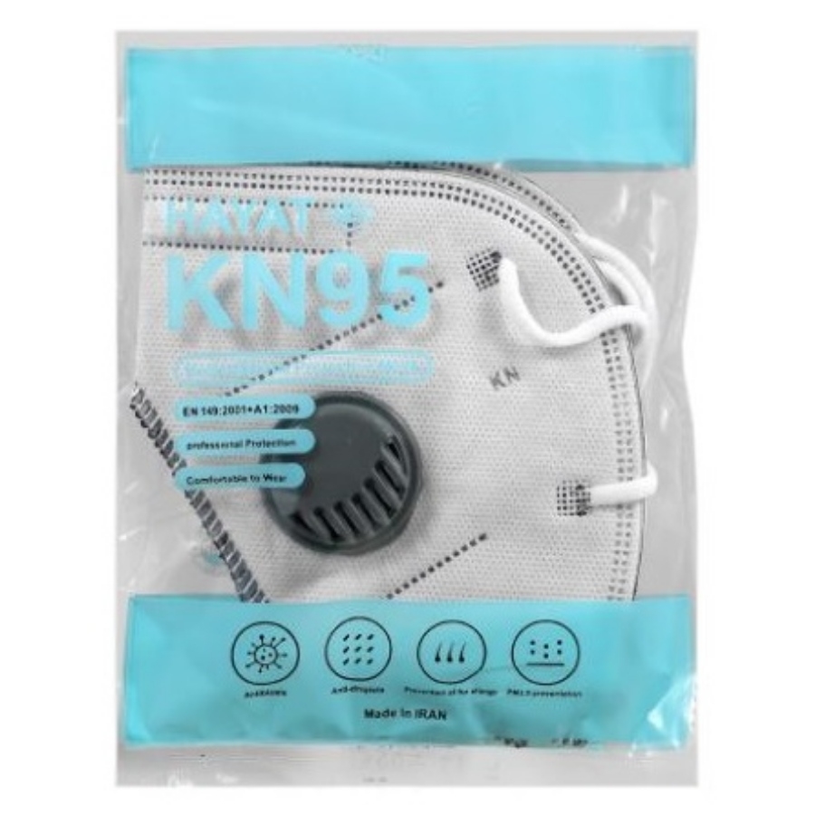 ماسک فیلتر دار KN95 طوسی
