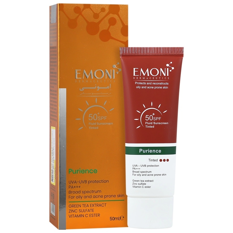 کرم ضد آفتاب فلوئید پیورینس SPF50  رنگی