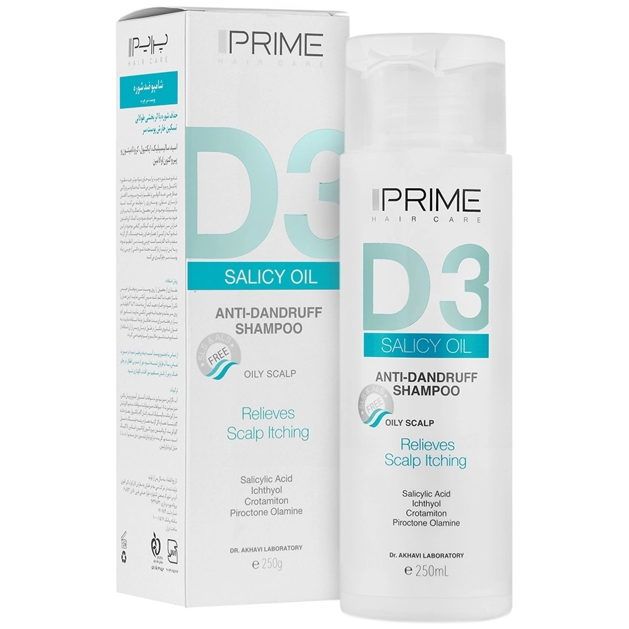 شامپو ضد شوره پوست سر چرب دی3