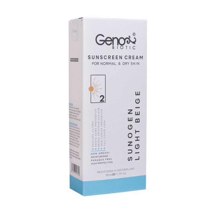 کرم ضد آفتاب پوست خشک SPF50 سانوژن