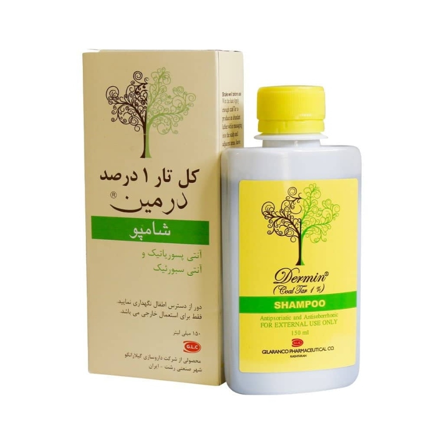 شامپو کل تار 1 درصد درمین