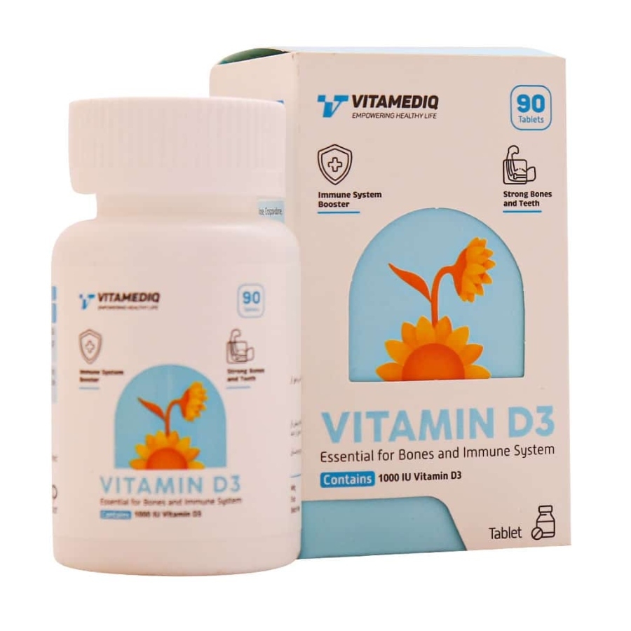 قرص ویتامین D3 1000 واحد ویتامدیک