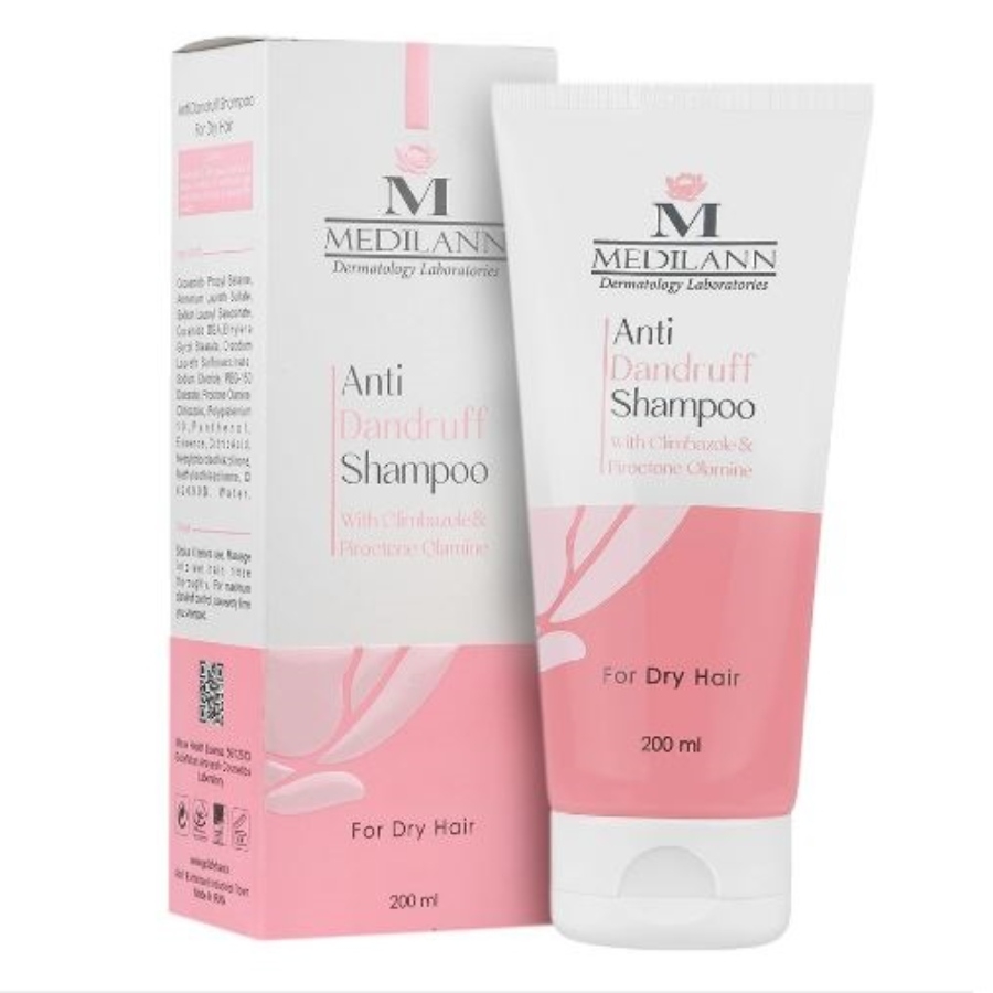 شامپو ضد شوره مدیلن موی خشک
