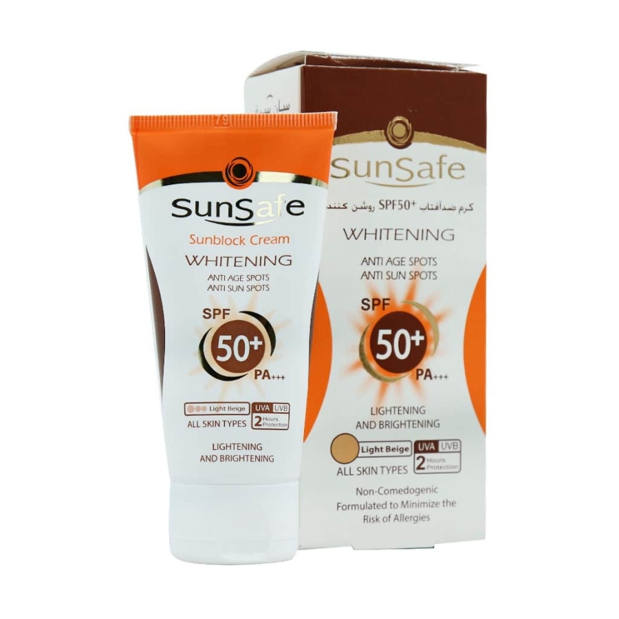 کرم ضد آفتاب روشن کننده کرم پودری SPF50