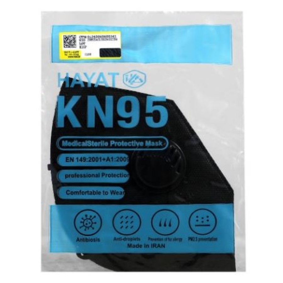 ماسک فیلتر دار KN95 مشکی
