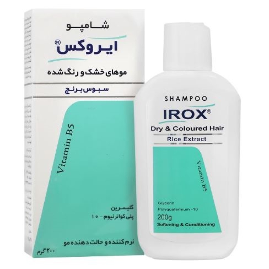 شامپو موهای خشک و رنگ شده سبوس برنج